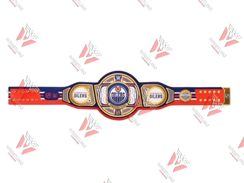 Edmonton Oilers Canadiens NHL Wrestling Championship Belt