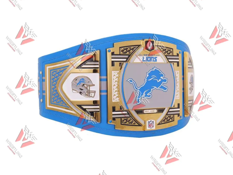 Detroit Lions NFL Wrestling Championship Title Belt