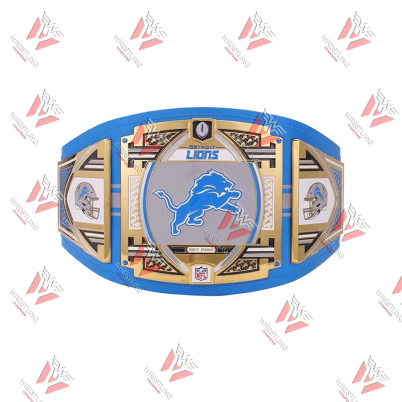 Detroit Lions NFL Wrestling Championship Title Belt