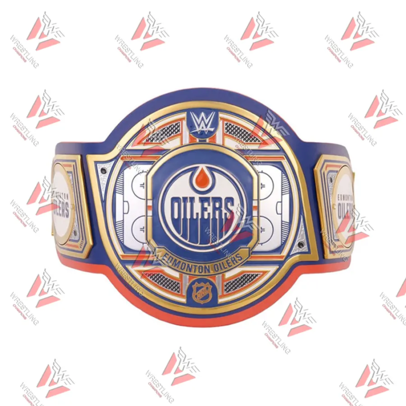 Edmonton Oilers Canadiens NHL Wrestling Championship Belt