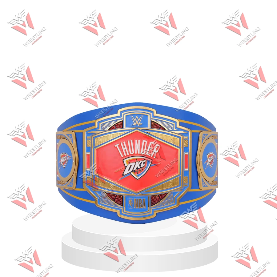 Thunder OKC NBA Wrestling Championship Replica Title Belt