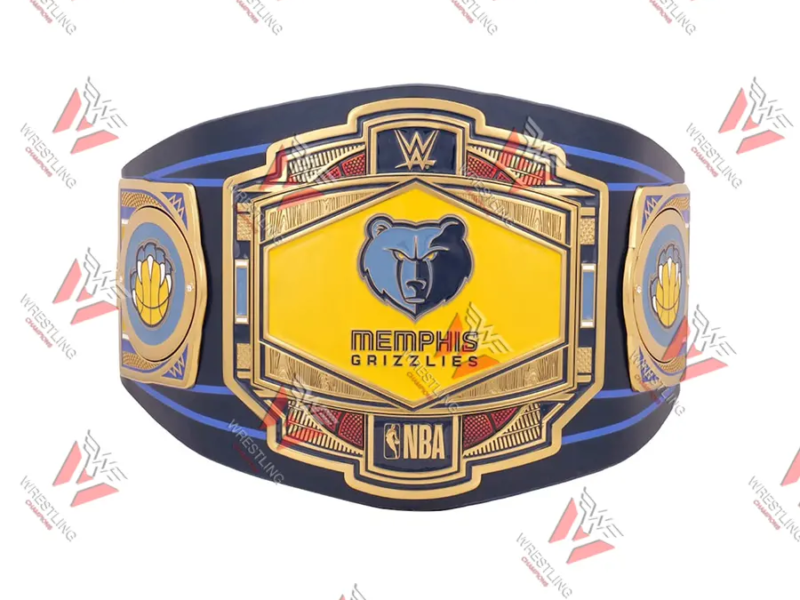 Memphis Grizzlies NBA Wrestling Championship Replica Title Belt