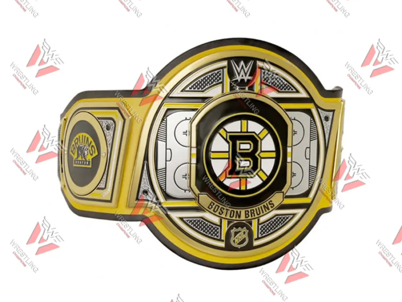 Boston Bruins NHL Wrestling Championship Belt