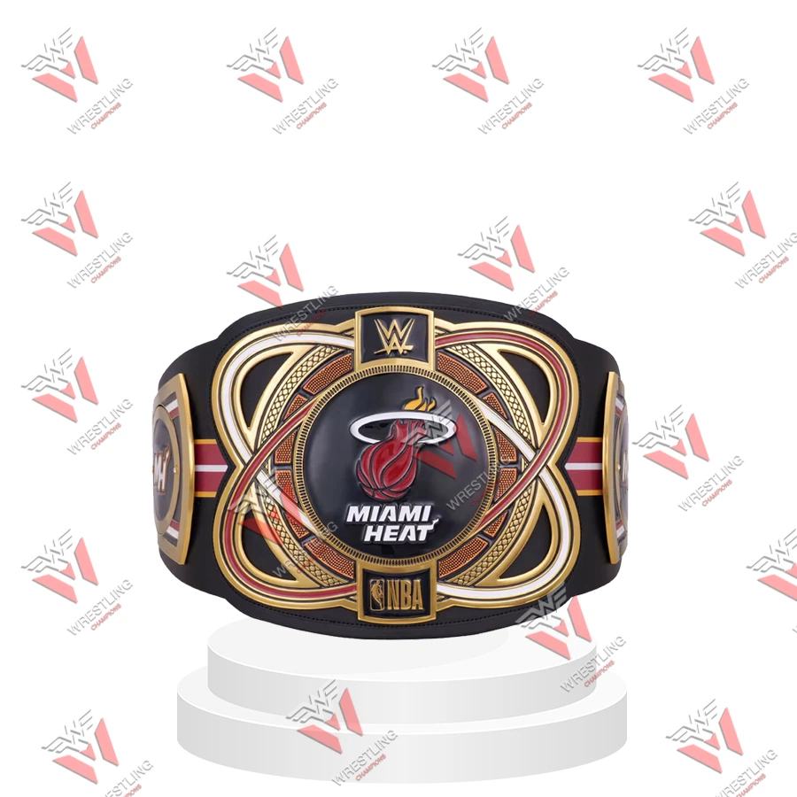 Miami Heat NBA Wrestling Championship Replica Title Belt