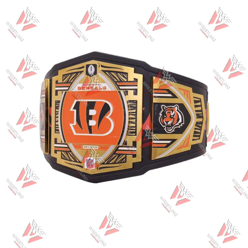 Cincinnati Bengals NFL Wrestling Championship Title Belt