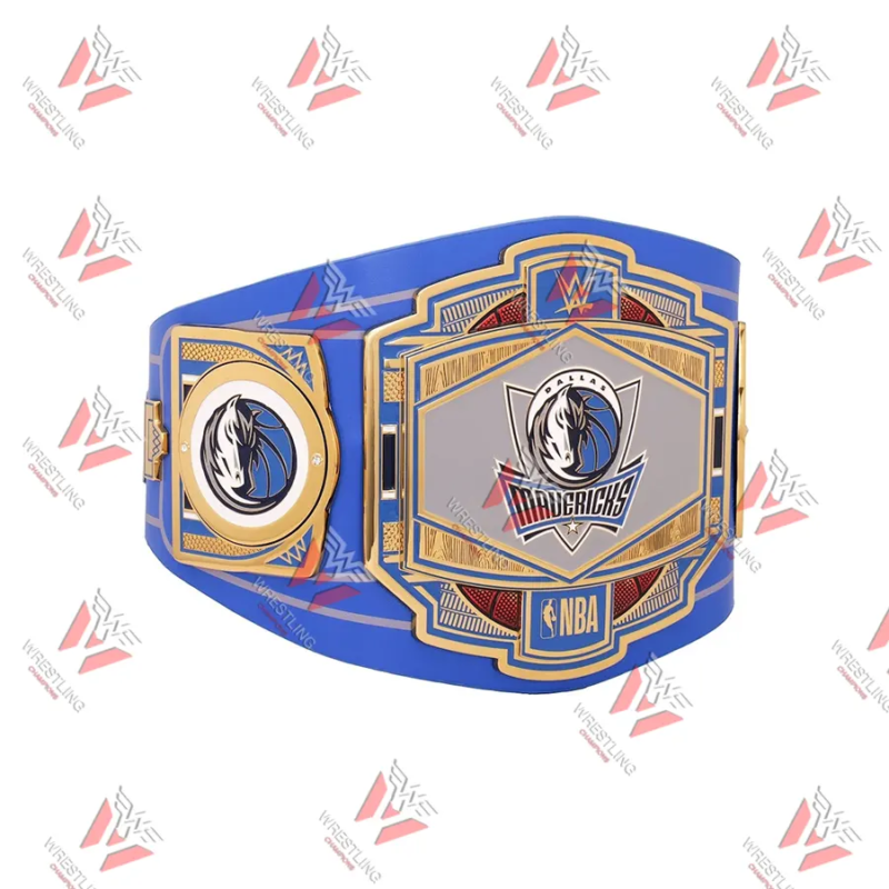 Dallas Mavericks NBA Wrestling Championship Replica Title Belt
