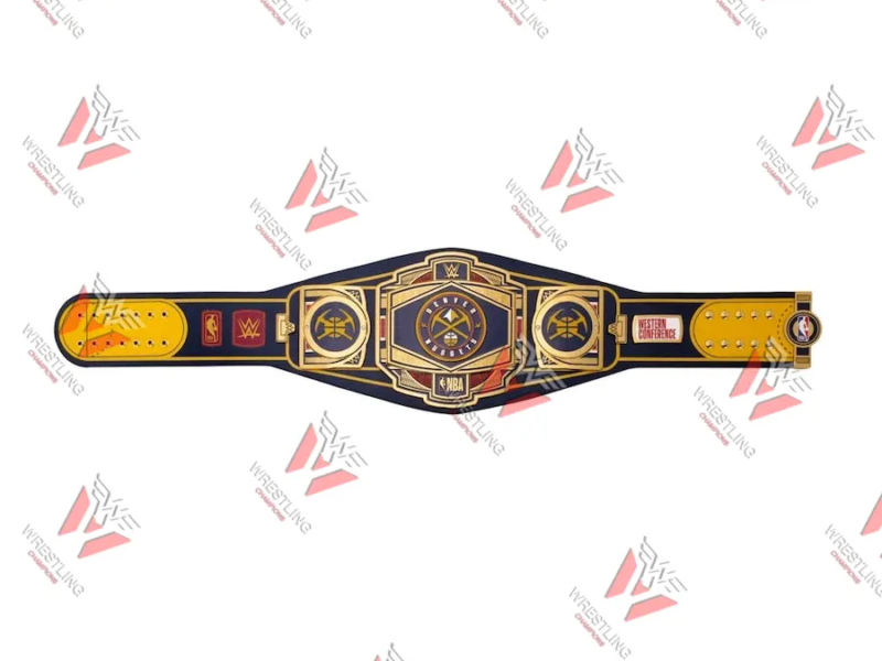 Denver Nuggets NBA Wrestling Championship Replica Title Belt