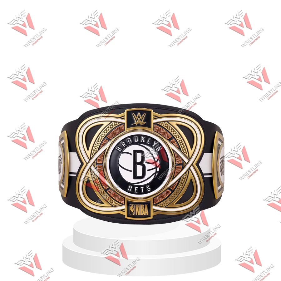 Brooklyn Net NBA Wrestling Championship Replica Title Belt