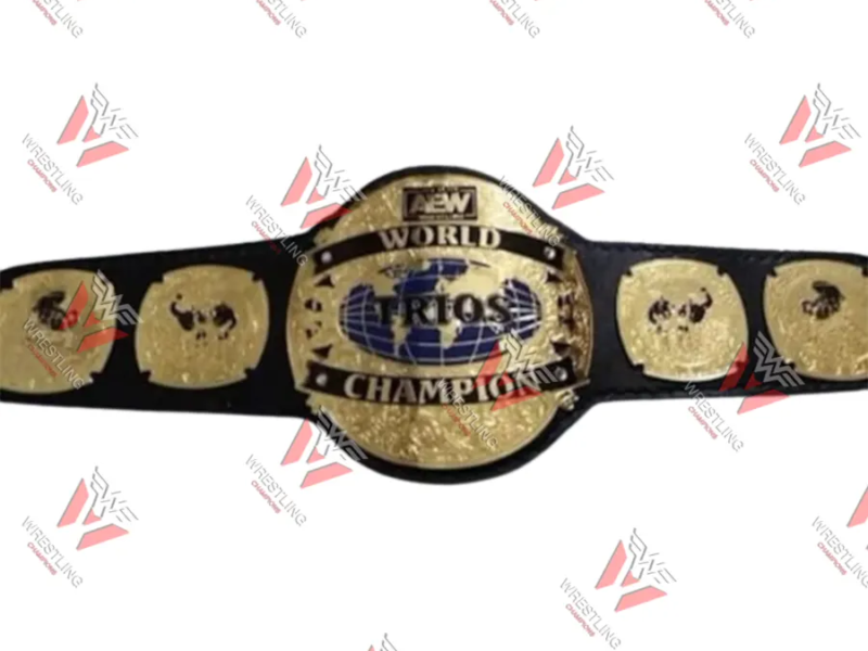 AEW Trios World Wrestling Championship Replica Title Belt