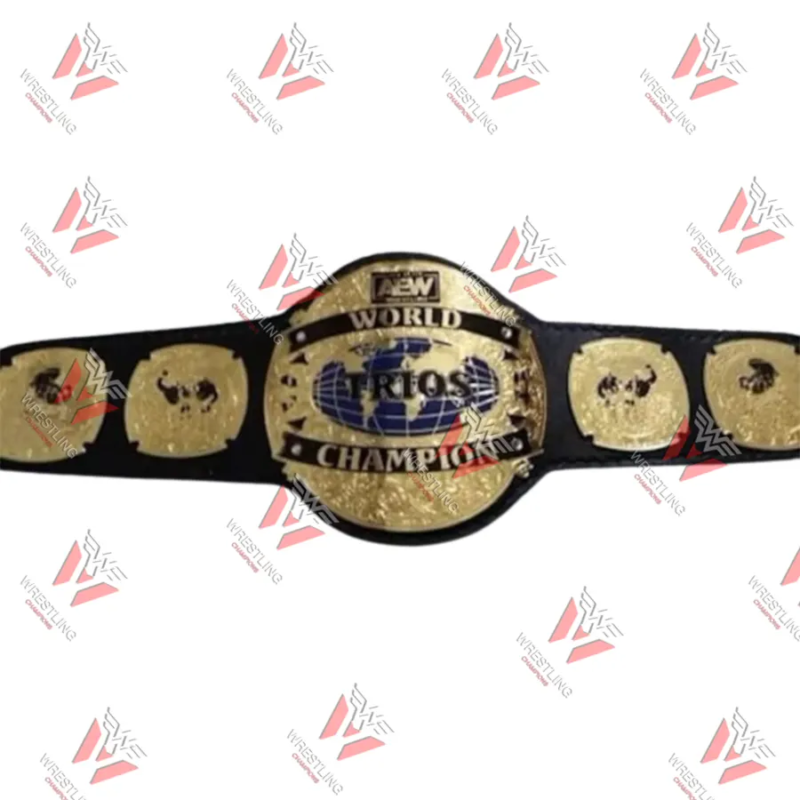 AEW Trios World Wrestling Championship Replica Title Belt
