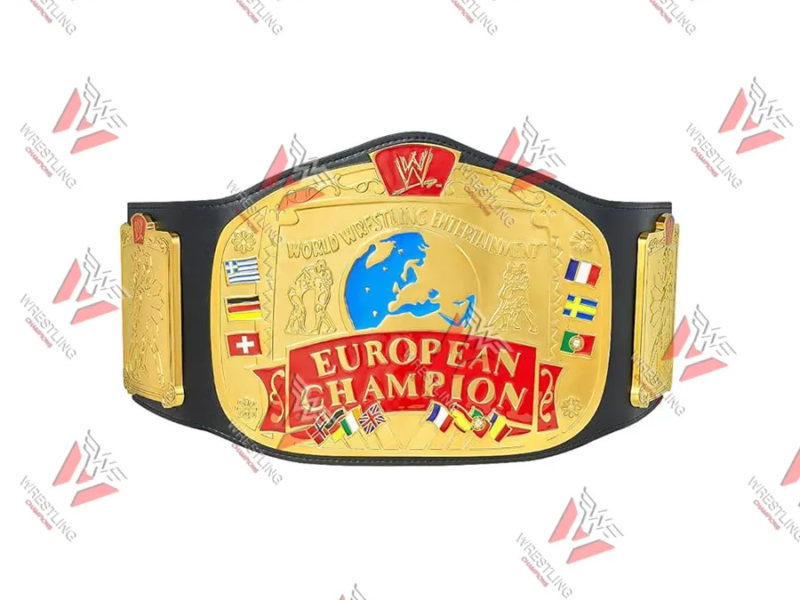 European World Entertainment Wrestling Championship Replica Title Belt