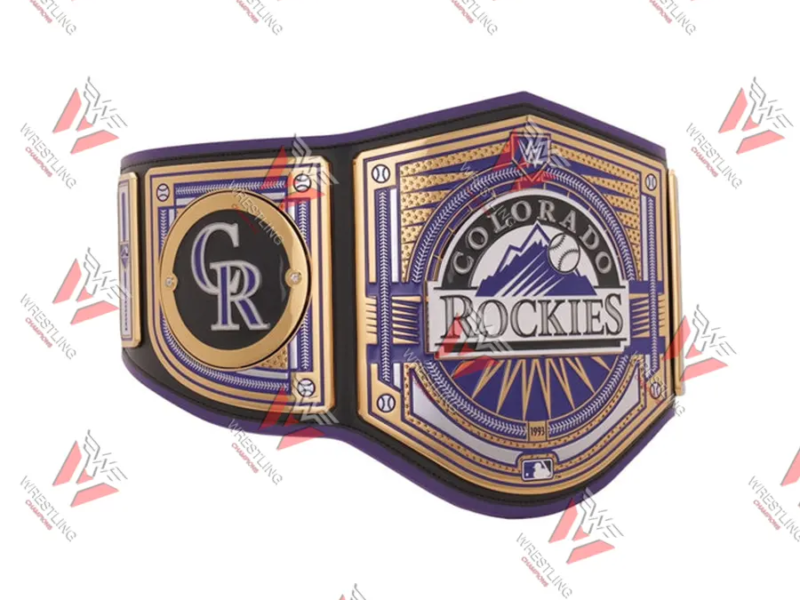 Colorado Rockies MLB Wrestling Championship Replica Title Belt