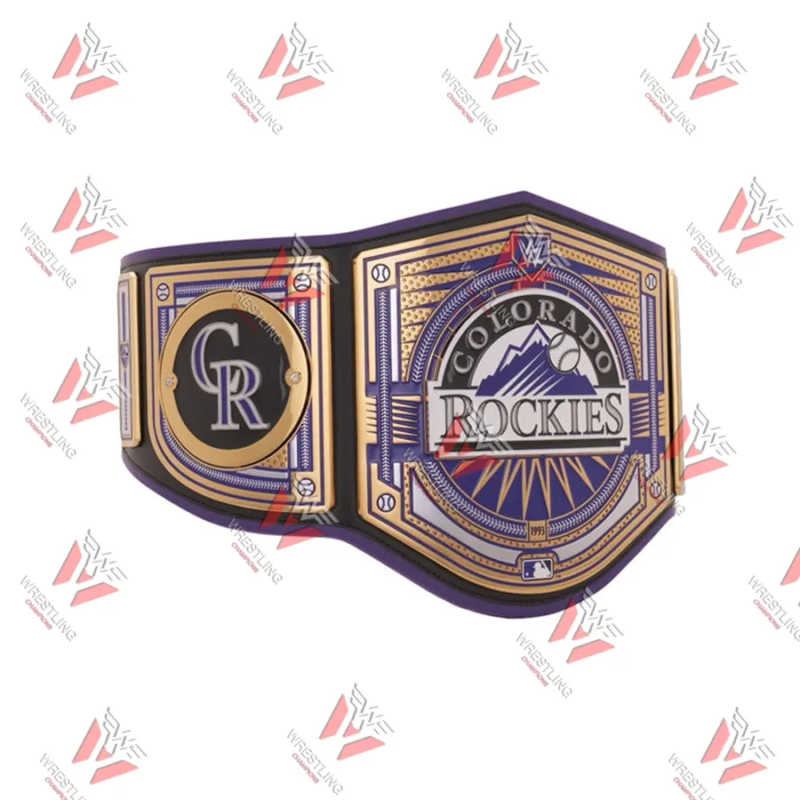 Colorado Rockies MLB Wrestling Championship Replica Title Belt