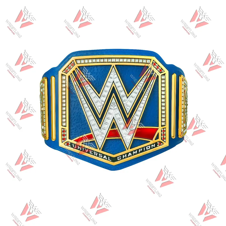 New Blue Universal Wrestling Championship Replica Title Belt