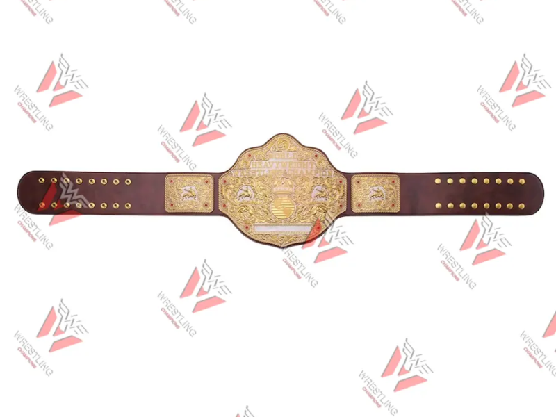 Big Gold World Heavyweight Wrestling Championship Replica Title Belt