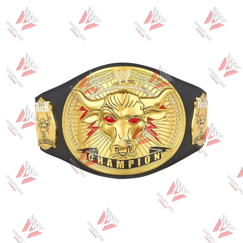 Rock Brahma Bull Heavyweight Wrestling Championship Replica Title Belt