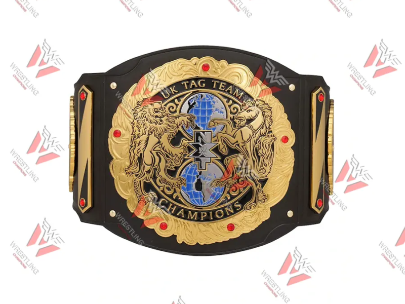NXT UK Tag Team Wrestling Championship Replica Title Belt