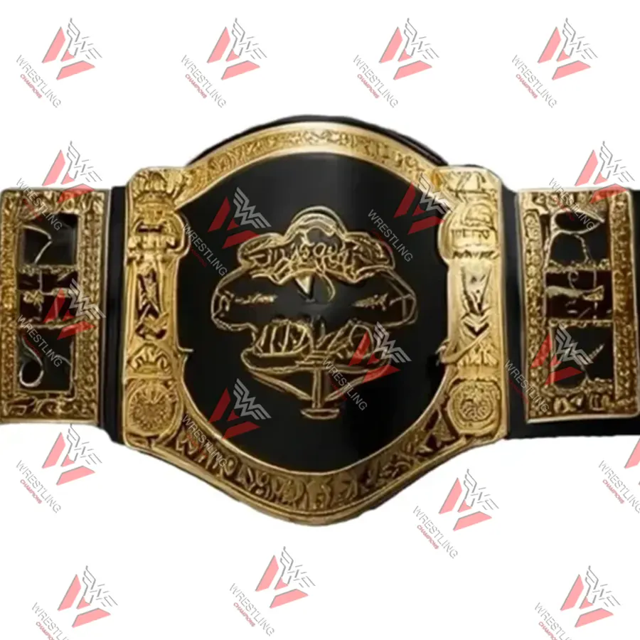 Undisputed Wrestling Championship Belt with Gold and Silver Design