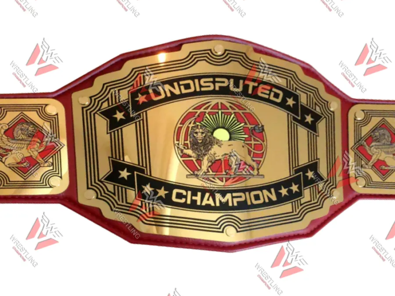 Undisputed Wrestling Champion Belt Black Strap- Legend Series