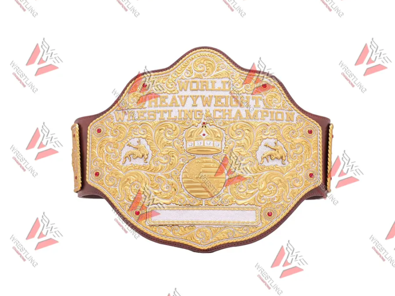 Big Gold World Heavyweight Wrestling Championship Replica Title Belt