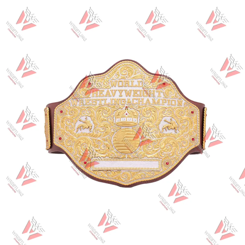 Big Gold World Heavyweight Wrestling Championship Replica Title Belt
