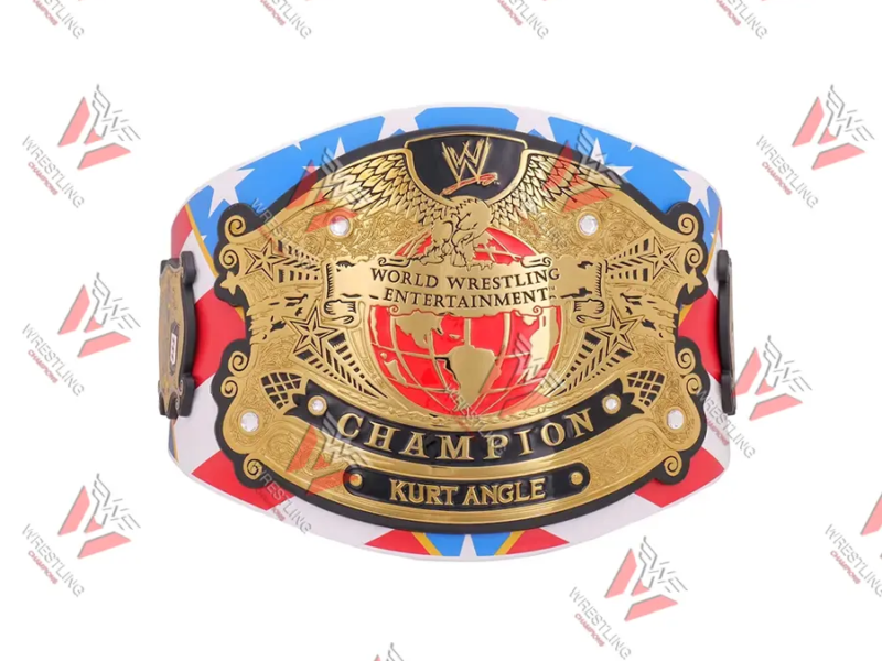 Kurt Angle Entertainment Wrestling Championship Replica Title Belt