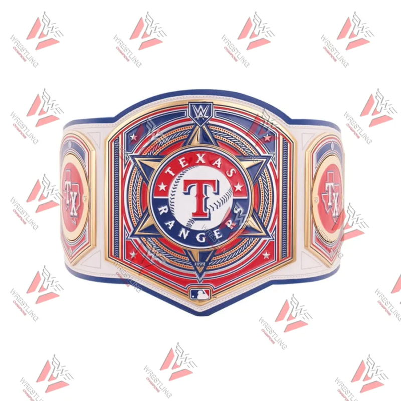 Texas Rangers MLB Wrestling Championship Replica Title Belt