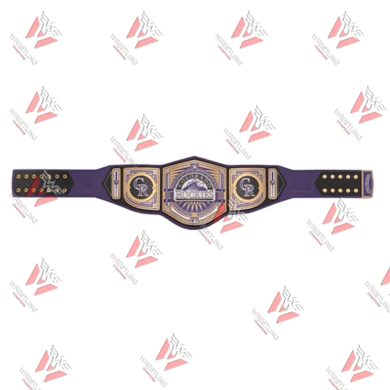 Colorado Rockies MLB Wrestling Championship Replica Title Belt
