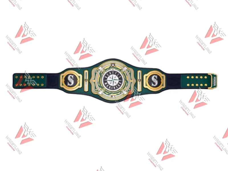 Seattle Mariners MLB Wrestling Championship Replica Title Belt
