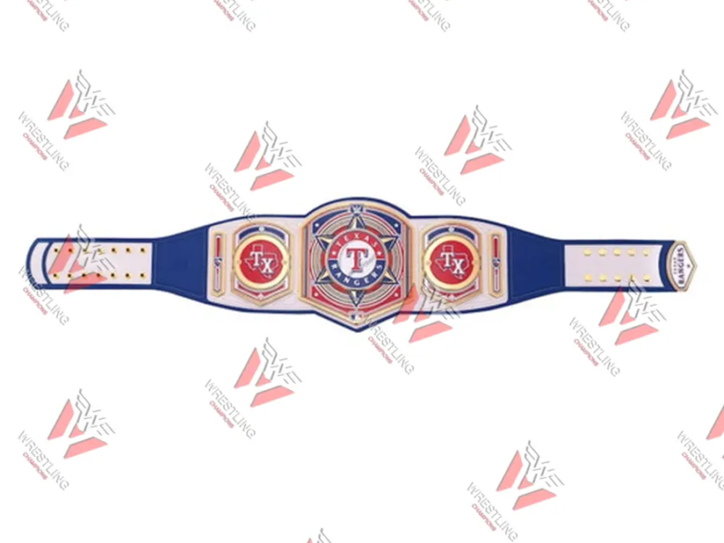 Texas Rangers MLB Wrestling Championship Replica Title Belt