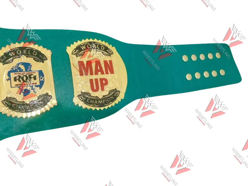 Jay Briscoe Man Up World ROH Championship Wrestling Title Belt