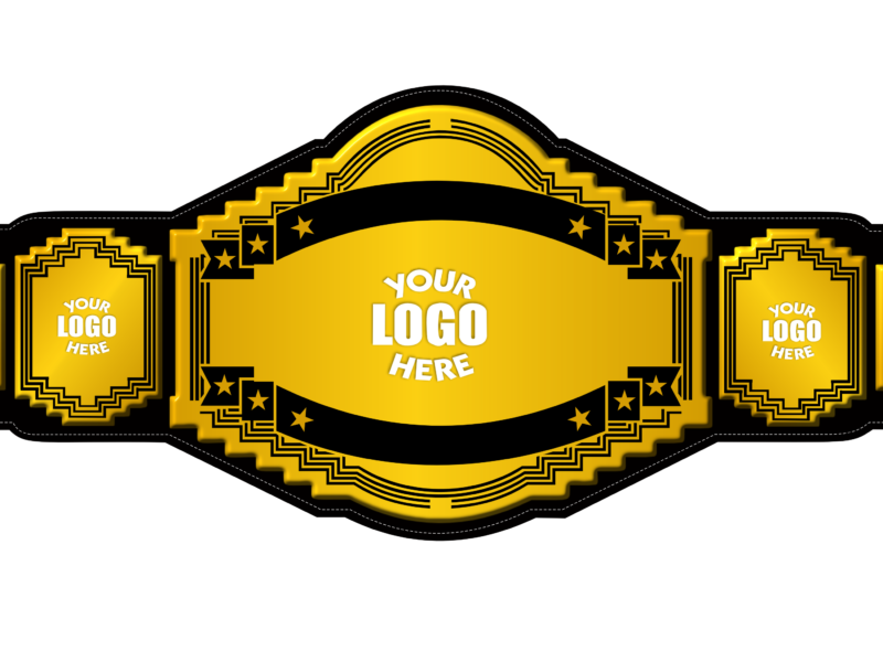 Customize Your Wrestling Title Golden Belt