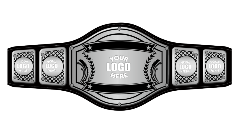 Customize Your Wrestling Title Belt Silver