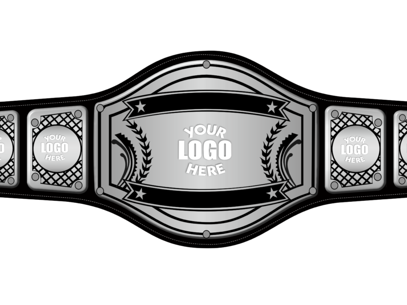 Customize Your Wrestling Title Belt Silver