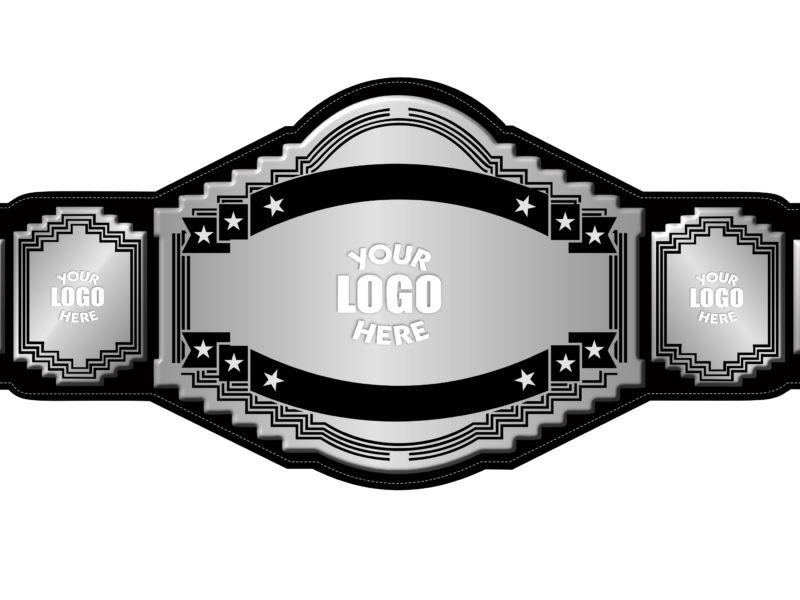Customize Your Wrestling Title Silver Belt