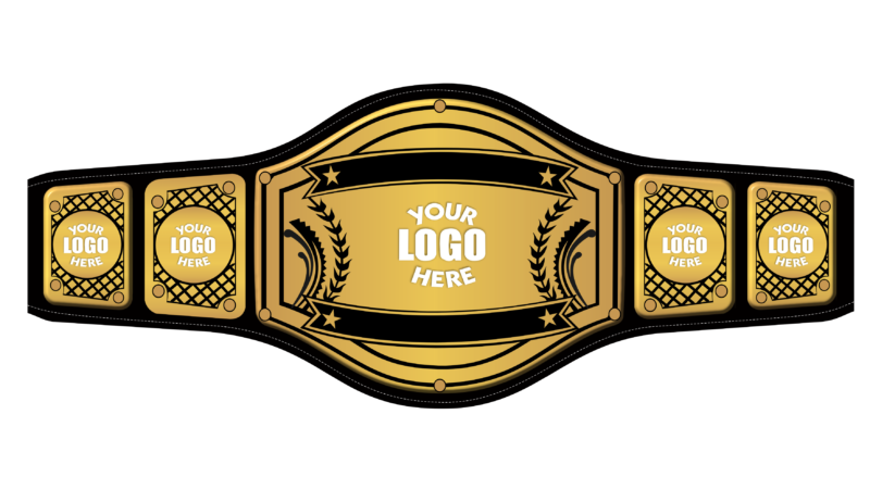 Customize Your Wrestling Title Belt Golden