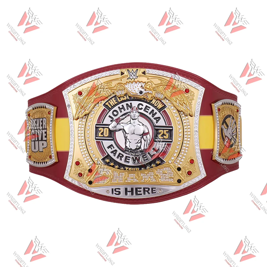 John Cena Farewell 2025 Spinner Wrestling Championship Replica Title Belt – Brusselsip Replica Title Belt – Brussels