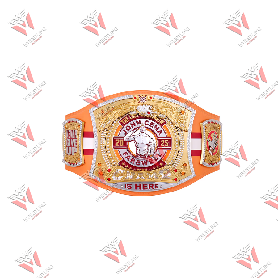 John Cena Farewell 2025 Spinner Wrestling Championship Replica Title Belt – Tampa