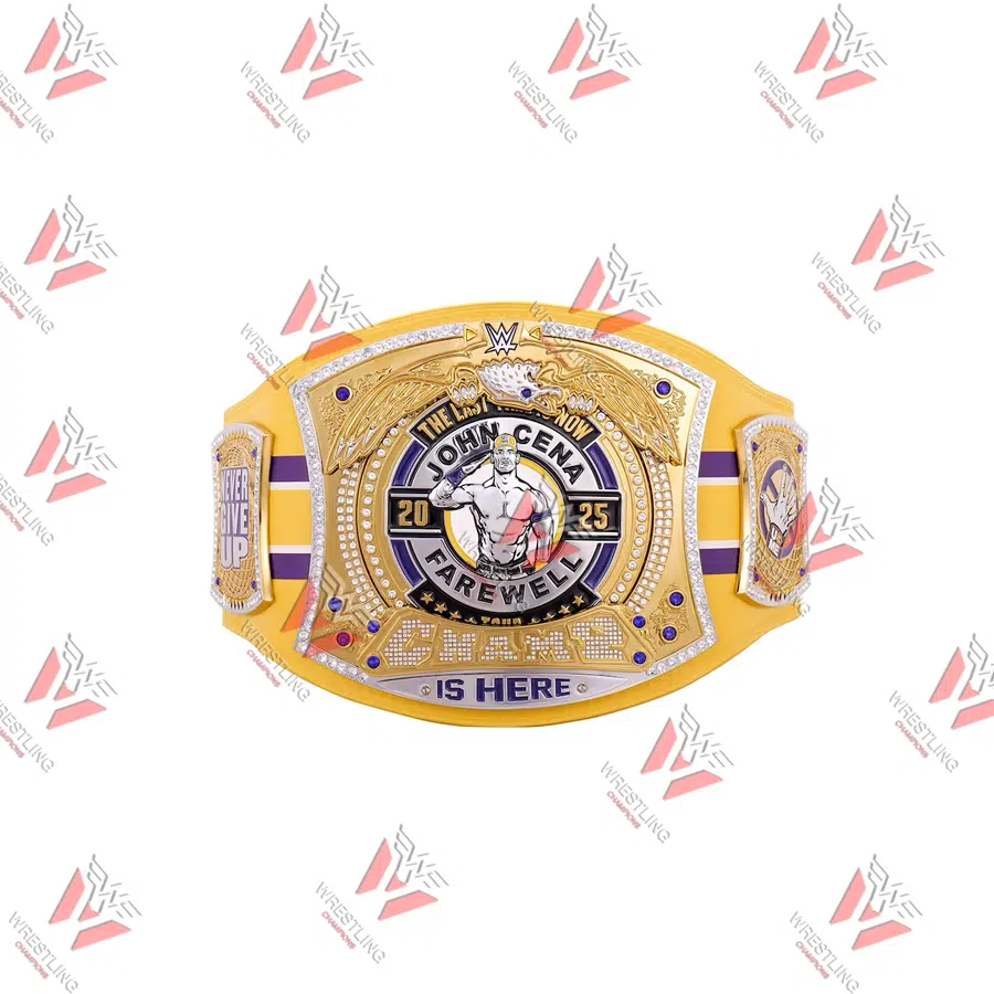 John Cena Farewell 2025 Spinner Bakersfield Wrestling Championship Replica Title Belt